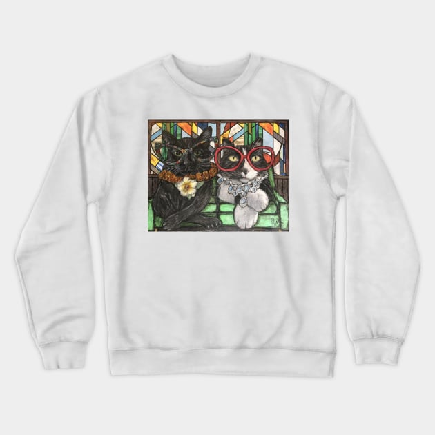 The kitty couch queens Crewneck Sweatshirt by Artladyjen